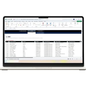 Interfaz de CRM personalizado en Excel