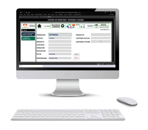 Control de Inventarios en Excel