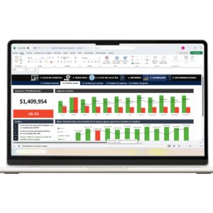 Modelo de flujo de caja en Excel para finanzas