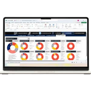 Flujo de caja en Excel con plantilla editable para gestión de finanzas