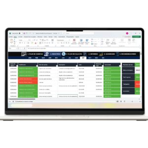 Plantilla en Excel de flujo de caja para control y planificación financiera