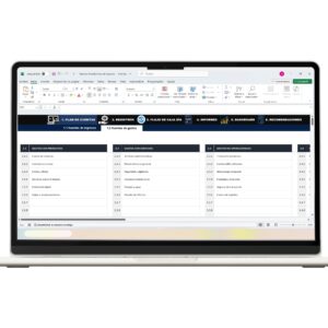 Plantilla de flujo de caja en Excel para gestión financiera empresarial