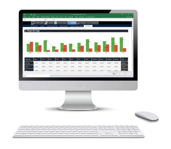 Flujo de Caja Plantilla en Excel