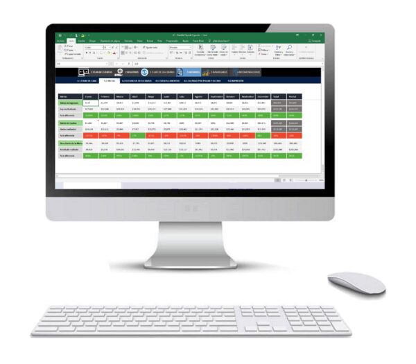 Flujo de Caja Plantilla en Excel