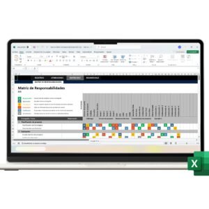 Matriz RACI en Excel para gestión de roles y proyectos