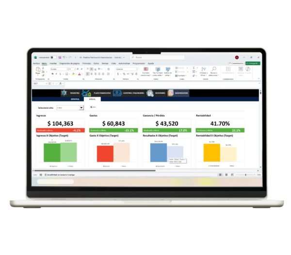 Excel para seguimiento financiero y control de presupuestos