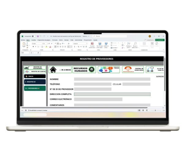 Plantilla en Excel para control de stock y seguimiento de inventario