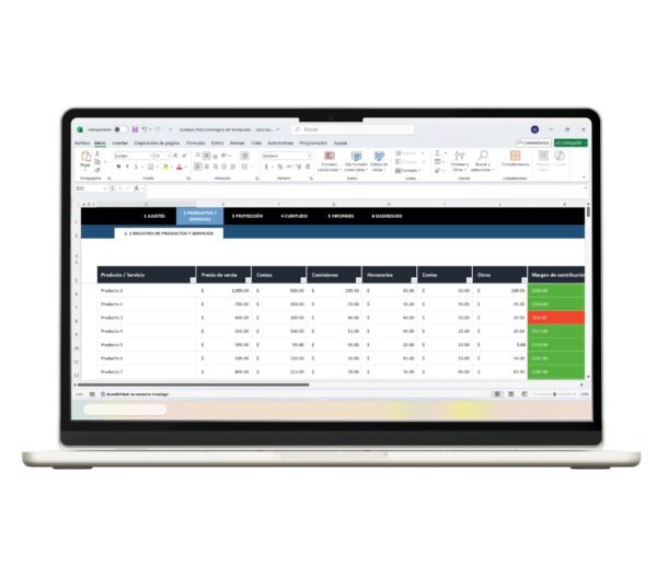 Plan estratégico de ventas en Excel
