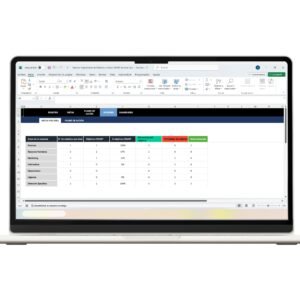 Formato en Excel de objetivos SMART para medir metas alcanzables
