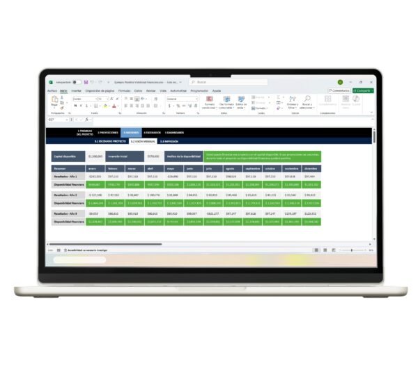Plantilla de viabilidad financiera en Excel para análisis completo