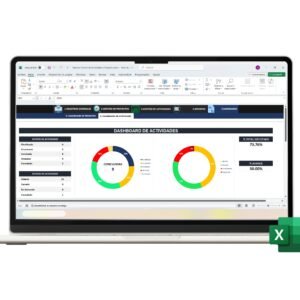 Plantilla de control de actividades en Excel para gestión laboral