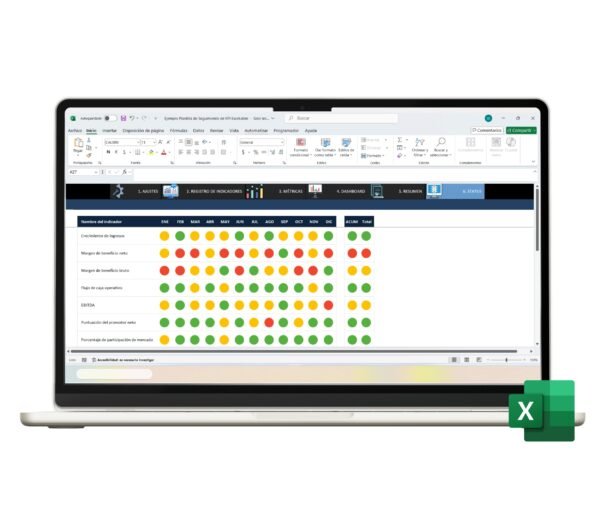 Plantilla Excel para seguimiento de KPI