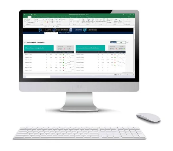 Plan estratégico en Excel