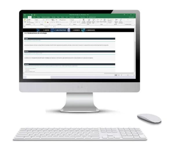 Plan estratégico en Excel