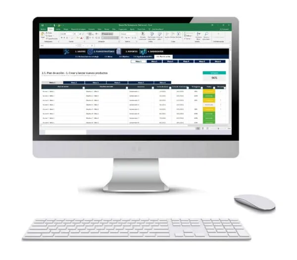Plan estratégico en Excel