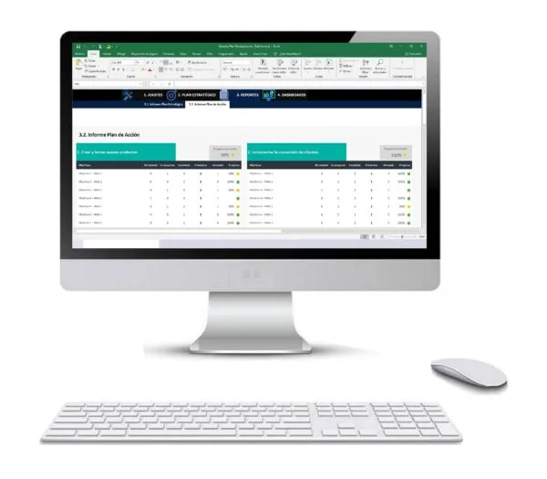 Plan estratégico en Excel