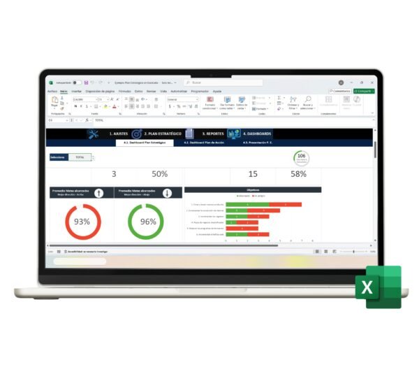 Plan estratégico en Excel para negocios