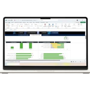 Estrategia empresarial en hoja de Excel