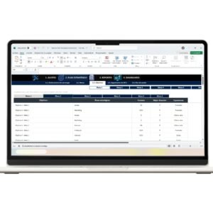 Estrategia de negocio en hoja de Excel