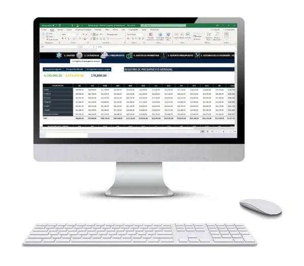 Plantilla de Marketing en Excel