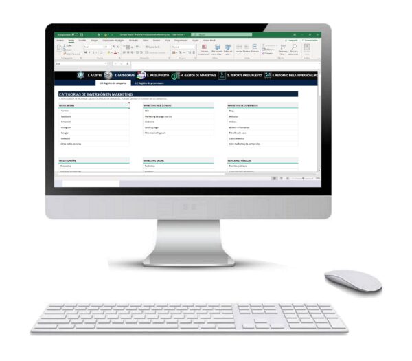 Plantilla de Marketing en Excel