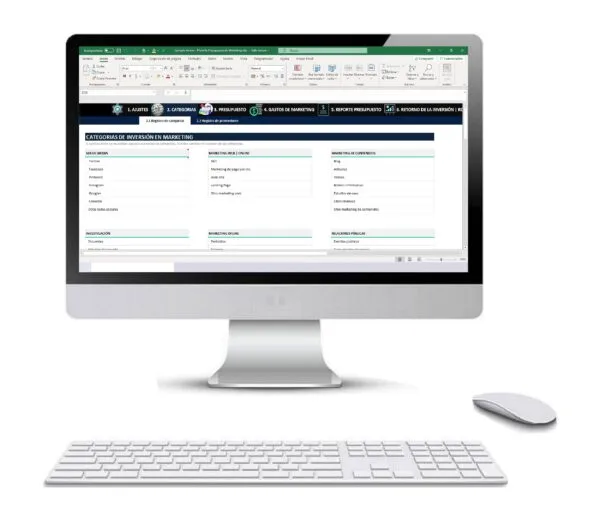 Plantilla de Marketing en Excel