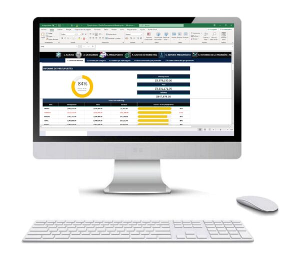 Plantilla de Marketing en Excel