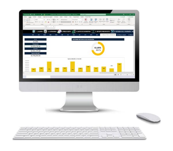 Plantilla de Marketing en Excel