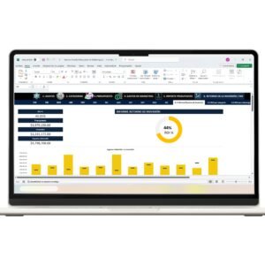 Plantilla en Excel para presupuesto de marketing y análisis de gastos