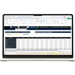 Plantilla para presupuesto de marketing en Excel