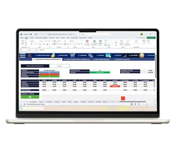 Reporte de ventas en Excel para negocios