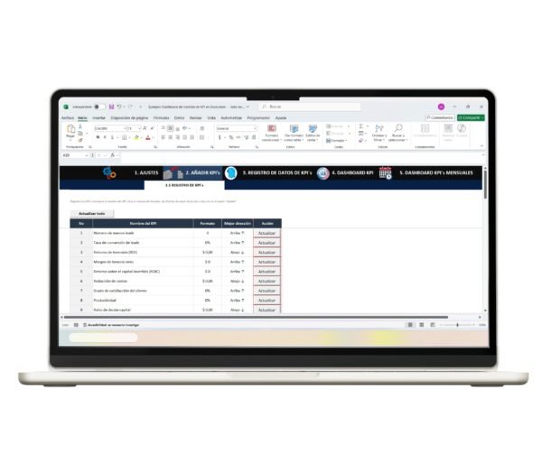 Análisis de datos y KPIs en Excel
