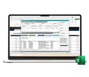 Archivo de gestión de ventas en Excel con gráficos y estadísticas