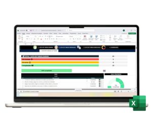 Registro semanal de tareas con gráficos de progreso Registro semanal de tareas con gráficos de progreso