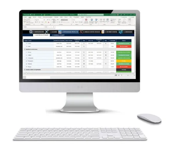 Planificación de Proyectos en Excel