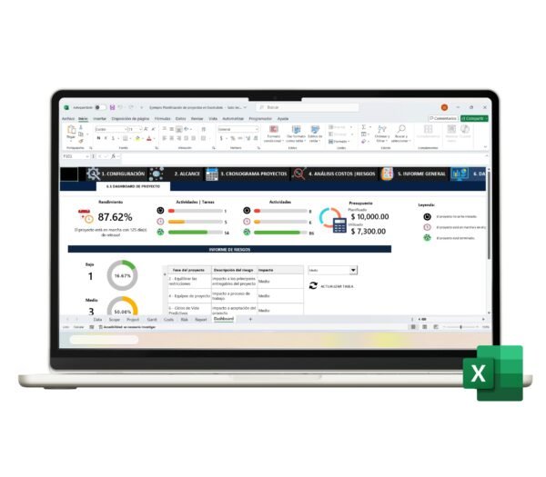 Plantilla de planificación de proyectos en Excel para empresas