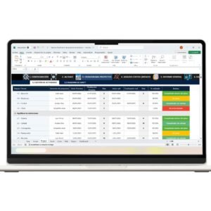 Plantilla en Excel para planificación de proyectos con tareas y recursos