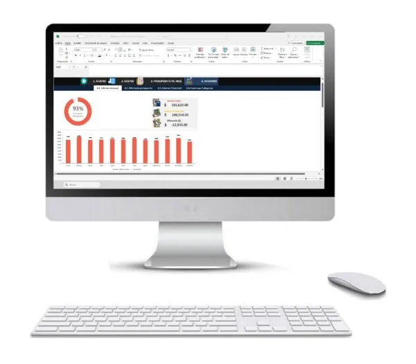 Presupuesto VS Gastos Reales en Excel