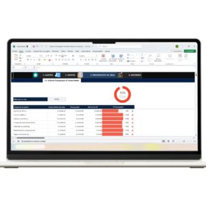 Plantilla de presupuesto vs gastos reales en Excel con reportes