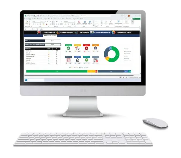 Control de asistencia de personal en excel