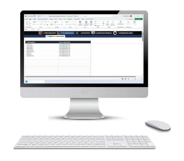 Control de asistencias en Excel