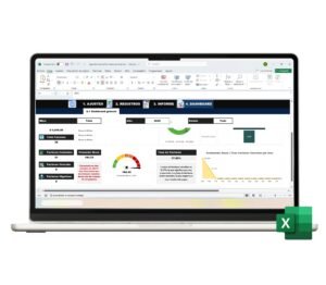 Modelo en Excel de cuentas por cobrar para seguimiento financiero fácil