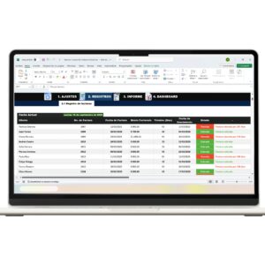 Cuentas por Cobrar en Excel-4 Formato en Excel de cuentas por cobrar para control de pagos clientes