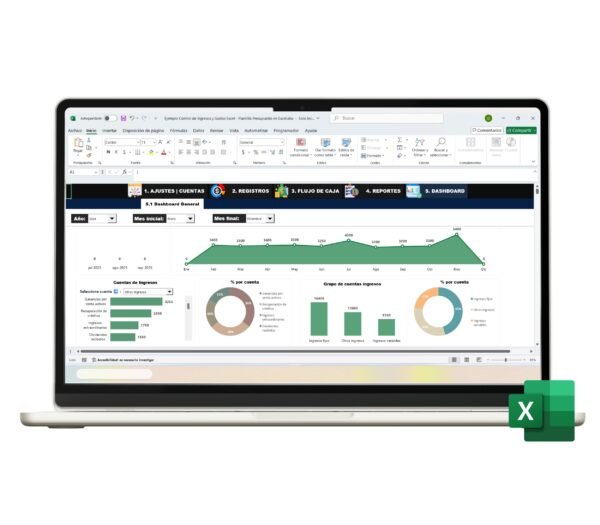 Control Ingresos y Gastos en Excel-1 Logo Plantilla de control de ingresos y gastos en Excel para finanzas