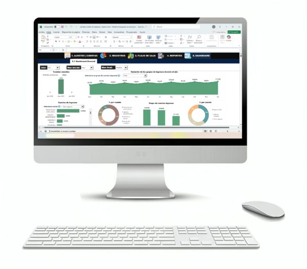 Plantilla Excel para administrar ingresos y gastos