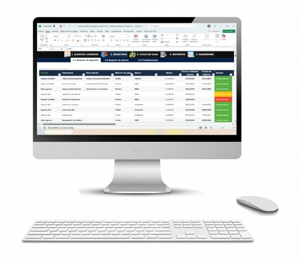 Hoja de cálculo para finanzas en Excel