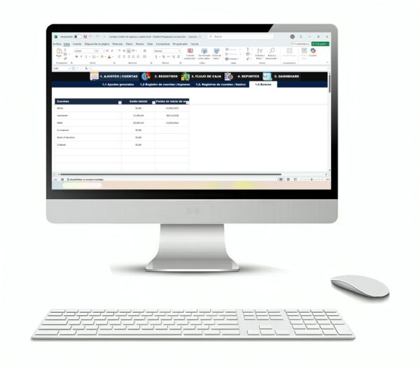 Gestión de ingresos y gastos en Excel