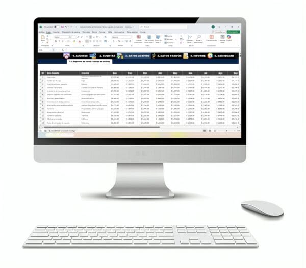 Excel análisis de patrimonio y liquidez