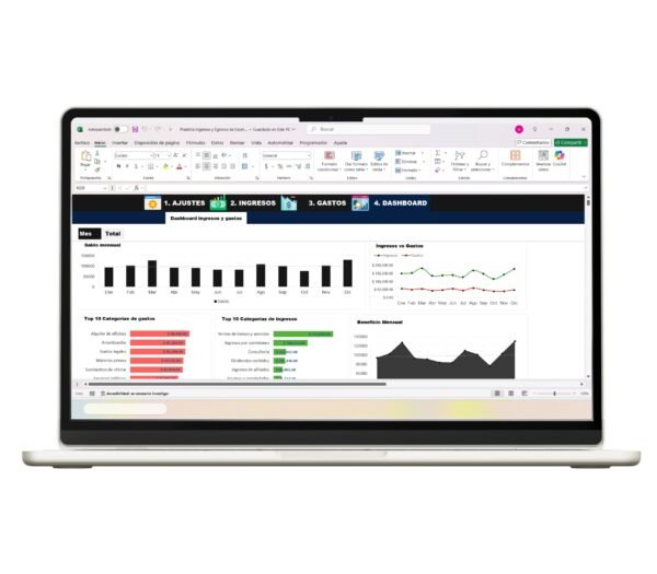 Excel para administrar ingresos y egresos de manera clara y práctica