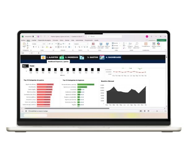 Plantilla de Excel para control de ingresos y egresos de tu negocio